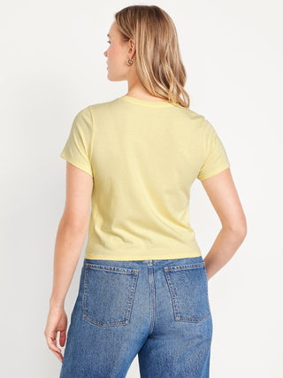 Camiseta Manga Corta Acanalada