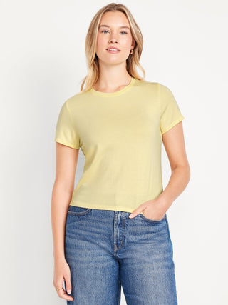 Camiseta Manga Corta Acanalada