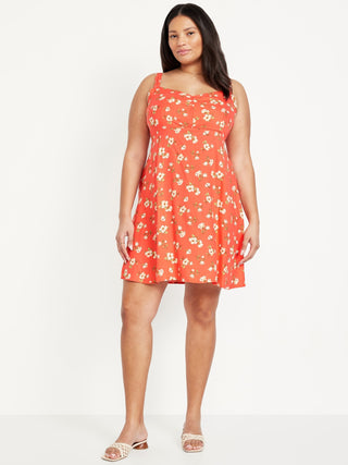 Vestido de Tirantes con Estampado Floral