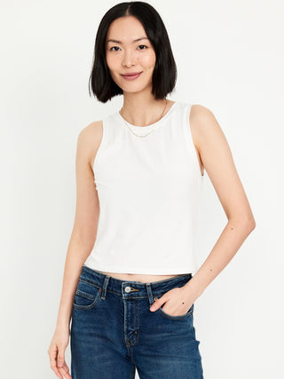 Blusa Cuello Redondo sin Mangas