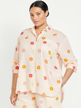 Camisa Manga Larga con Estampado Floral