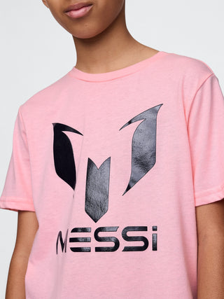 Camiseta Manga Corta con Gráfico Messi, Niño