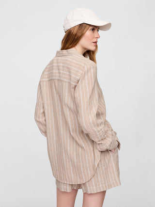 Camisa Easy De Mezcla De Lino.