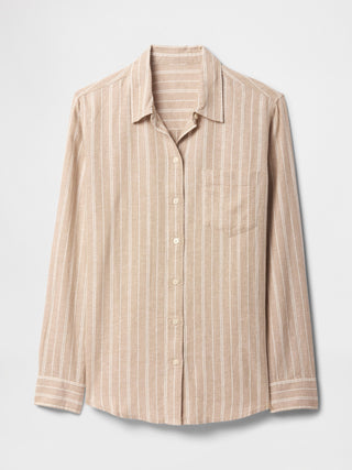 Camisa Easy De Mezcla De Lino.