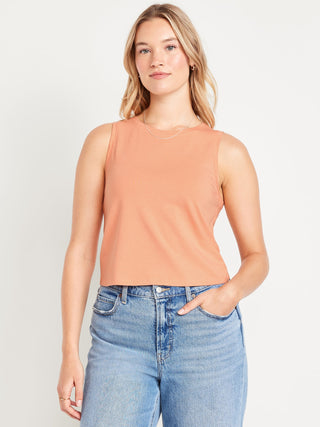 Blusa Cuello Redondo sin Mangas