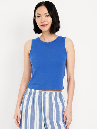 Blusa Cuello Redondo sin Mangas