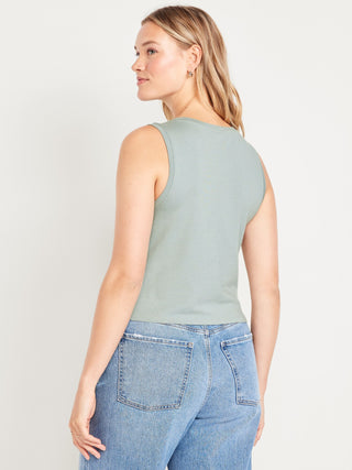 Blusa Cuello Redondo sin Mangas