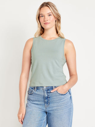 Blusa Cuello Redondo sin Mangas