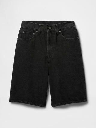 Bermuda Denim Talle Medio con Bolsillos