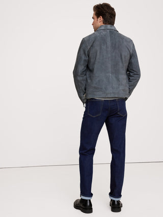 Jeans Rectos Talle Medio con Bolsillos