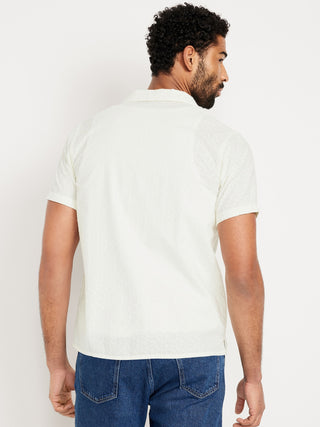 Camisa Manga Corta Semitransparente