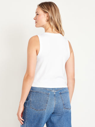 Blusa Cuello Redondo sin Mangas
