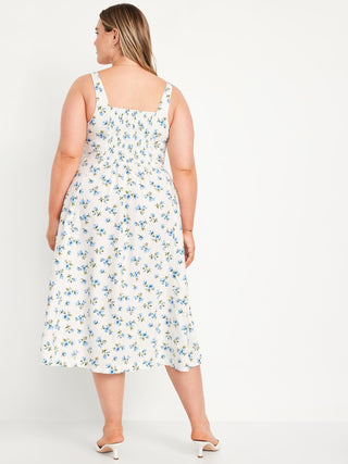 Vestido con Escote Corazón Estampado
