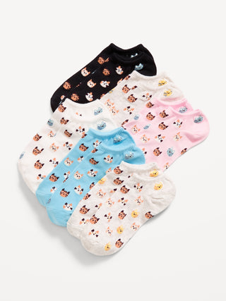 Paquete de 6 Calcetines con Estampado, Mujer