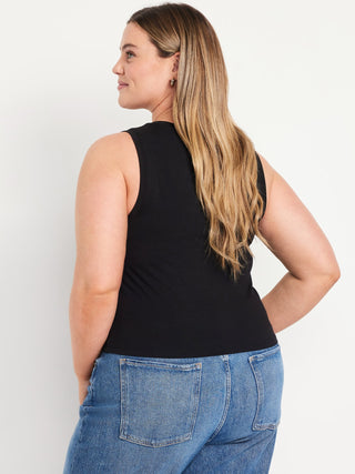 Blusa Cuello Redondo sin Mangas