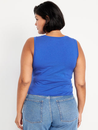 Blusa Cuello Redondo sin Mangas