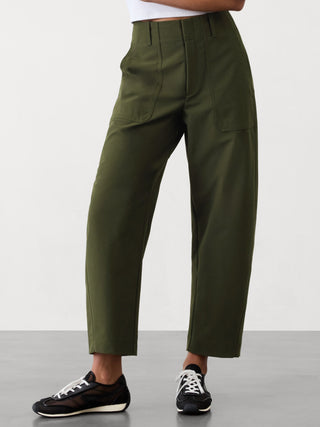 Pantalón Holgado Corte Barrel con Bolsillos