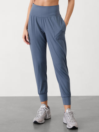 Salutation Pantalón Deportivo Talle Alto con Bolsillos