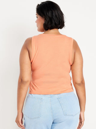 Blusa Cuello Redondo sin Mangas