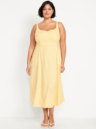 Vestido con Escote Corazón Estampado