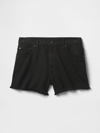 Short Denim Talle Medio con Bolsillos