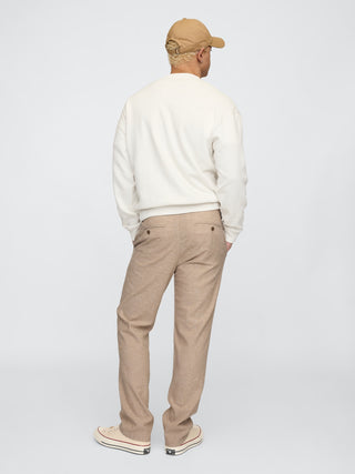 Pantalón Slim Fit de Lino con Bolsillos