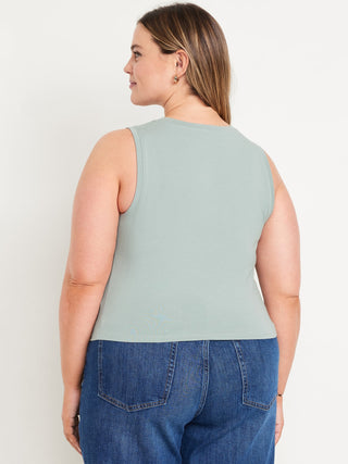 Blusa Cuello Redondo sin Mangas