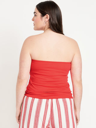 Blusa Acanalada Escote Palabra de Honor