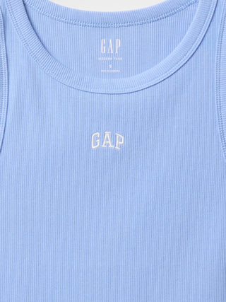 Camiseta sin Mangas con Logo de Algodón