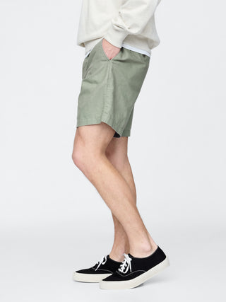 Short Talle Alto con Bolsillos de Lino