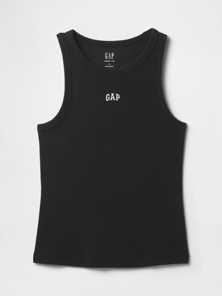 Camiseta sin Mangas con Logo de Algodón