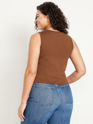 Blusa Cuello Redondo sin Mangas
