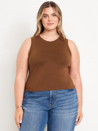 Blusa Cuello Redondo sin Mangas