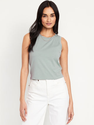 Blusa Cuello Redondo sin Mangas