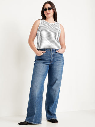 Blusa Cuello Redondo sin Mangas