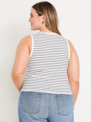 Blusa Cuello Redondo sin Mangas