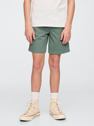 Short con Cintura Elástica de Algodón, Niño