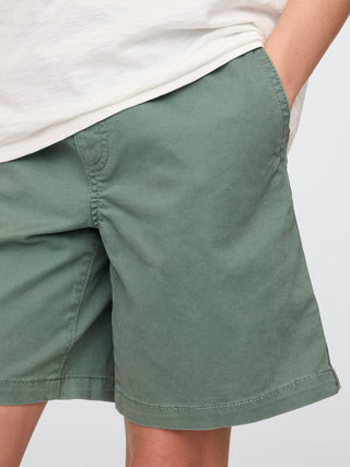 Short con Cintura Elástica de Algodón, Niño