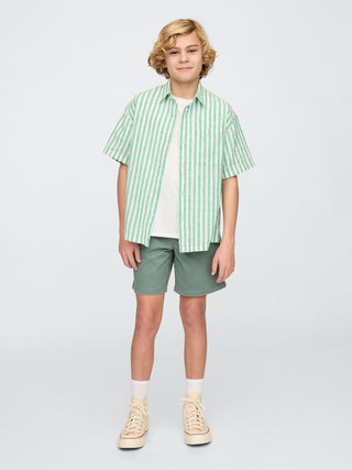 Short con Cintura Elástica de Algodón, Niño