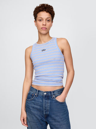 Camiseta sin Mangas con Logo de Algodón