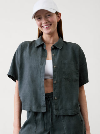 Camiseta Manga Corta de Lino