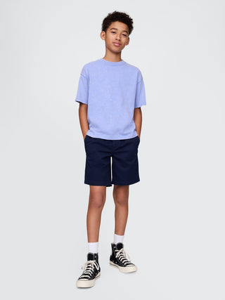 Short con Cintura Elástica de Algodón, Niño