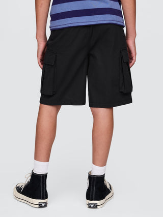 Shorts cargo fáciles de ripstop de 7,5" para niños.