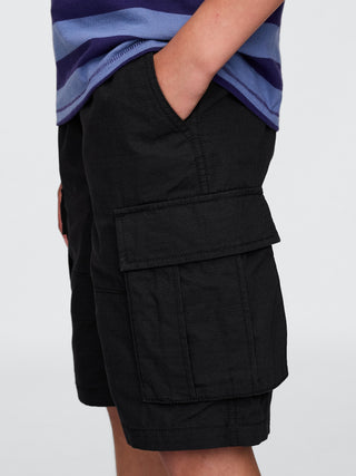 Shorts cargo fáciles de ripstop de 7,5" para niños.