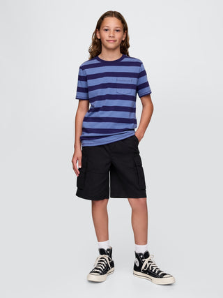 Shorts cargo fáciles de ripstop de 7,5" para niños.