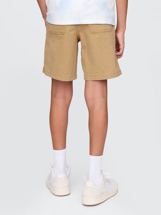 Short con Cintura Elástica de Algodón, Niño