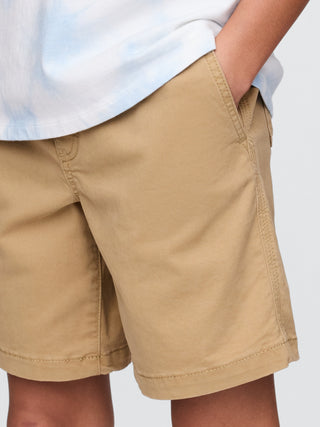 Short con Cintura Elástica de Algodón, Niño