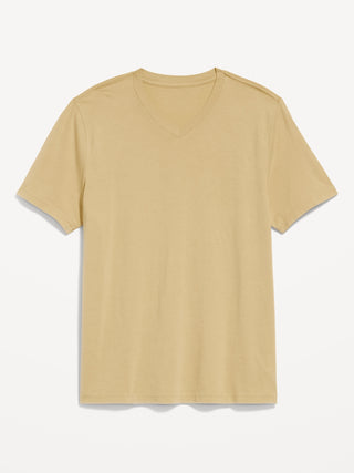 Camiseta Manga Corta Cuello V de Algodón
