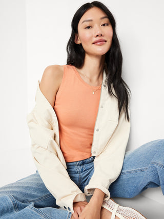 Blusa Cuello Redondo sin Mangas