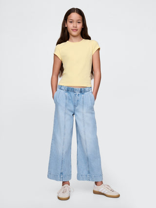 Jeans Talle Alto con Cintura Elástica, Niña